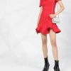 Alexander McQueen V-neck frilled hem dress