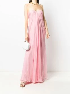 Alexander McQueen pleated strapless dress