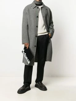 Alexander McQueen paint style logo clutch bag