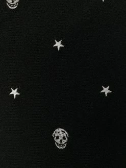 Alexander McQueen skull and star print tie