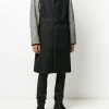 Alexander McQueen contrast-sleeve single-breasted coat