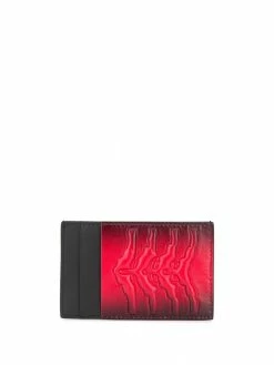 Alexander McQueen compact embossed cardholder