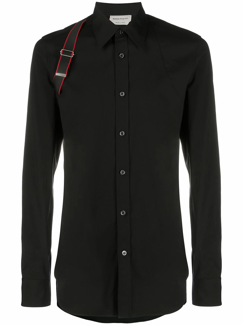 Alexander McQueen Logo brace detail shirt 1 Alexander McQueen logo brace detail shirt