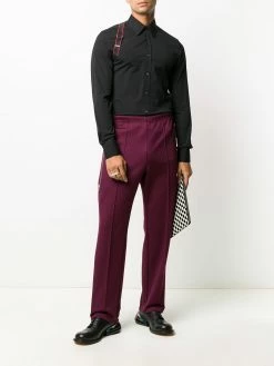 Alexander McQueen logo brace detail shirt