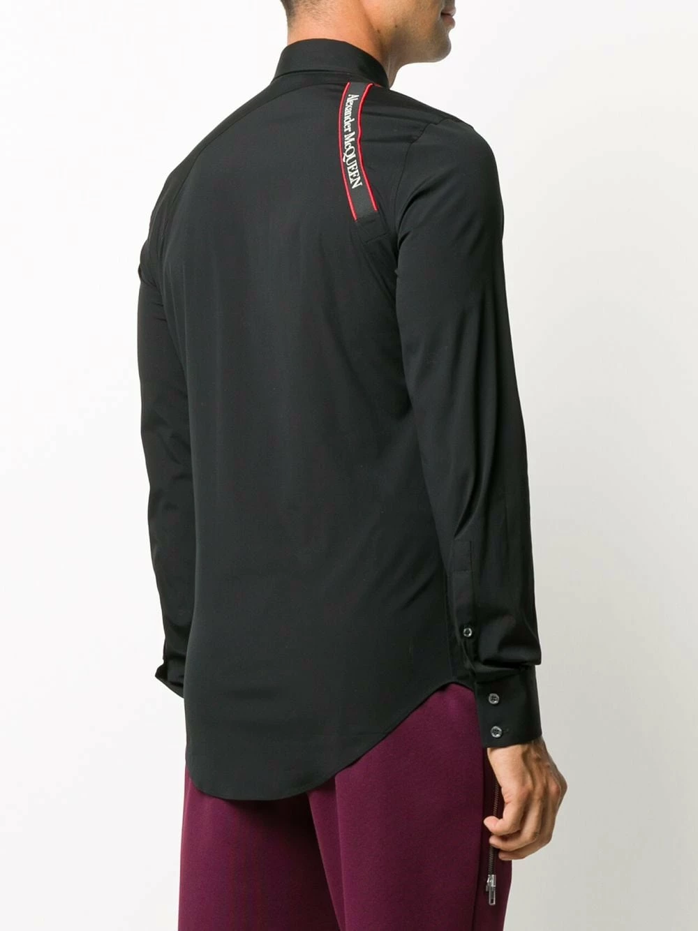 Alexander McQueen Logo brace detail shirt 4 Alexander McQueen logo brace detail shirt