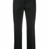 Alexander McQueen pinstripe print cropped trousers