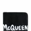 Alexander McQueen logo-print document holder