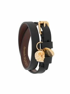 Alexander McQueen skull charm wrap bracelet