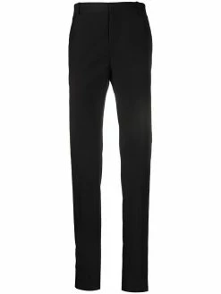 Alexander McQueen velvet stripe tailored trousers