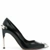 Alexander McQueen Punk Stud leather pumps