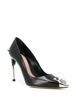 Alexander McQueen Punk Stud leather pumps