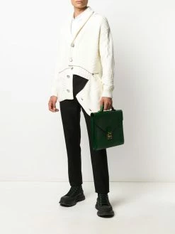 Alexander McQueen panelled zipped cardigan