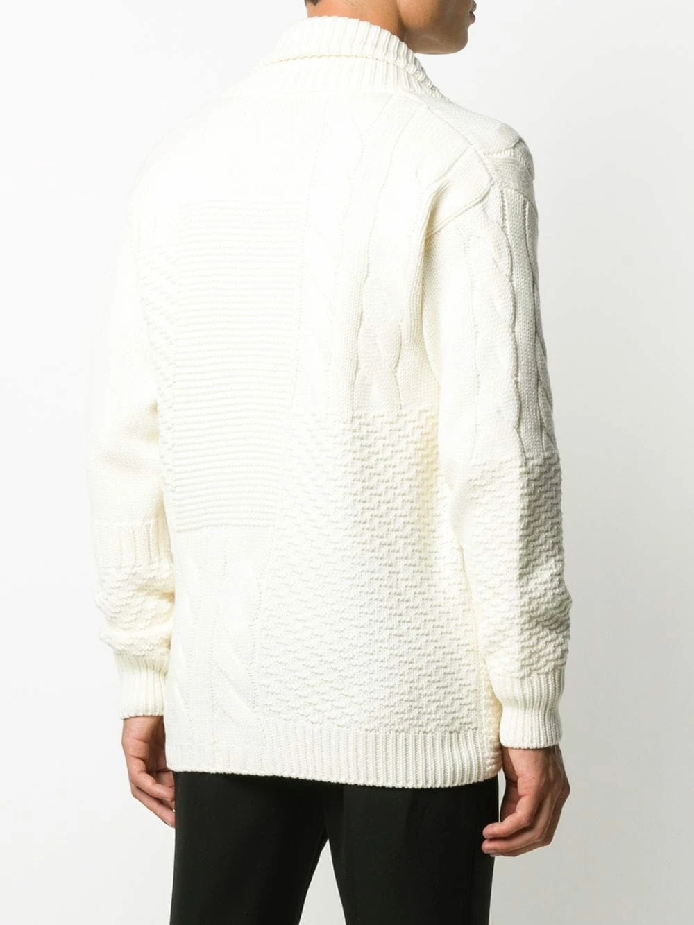 Alexander McQueen Panelled zipped cardigan 4 Alexander McQueen panelled zipped cardigan