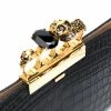Alexander McQueen Four Ring embossed clutch bag