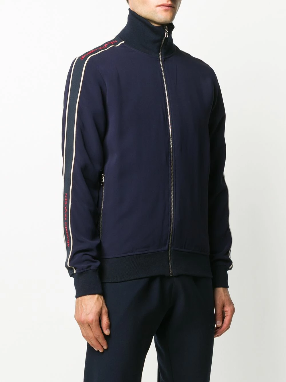 Alexander McQueen Tapped logo track jacket 3 Alexander McQueen tapped logo track jacket