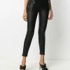 Alexander McQueen skinny lambskin trousers