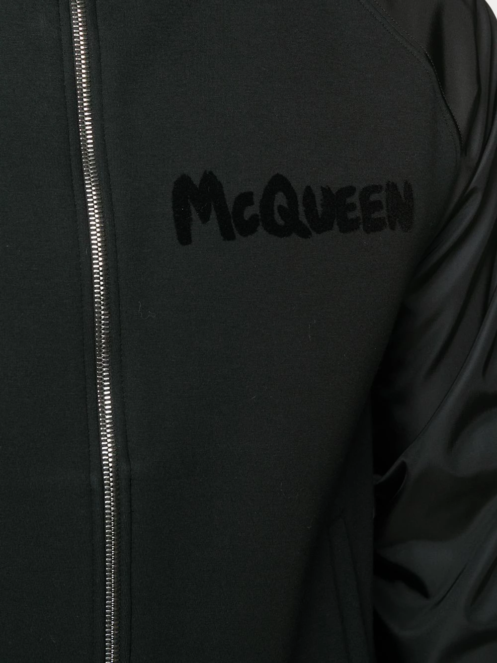 Alexander McQueen Logo print hooded jacket 5 Alexander McQueen logo-print hooded jacket