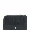 Alexander McQueen crocodile-embossed skull-stud wallet