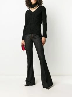 Alexander McQueen high-waisted flared jeans