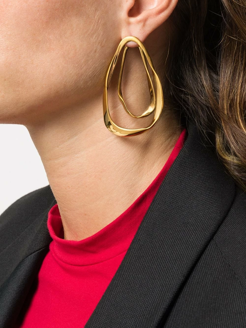 Alexander McQueen Double loop earrings 2 Alexander McQueen double loop earrings