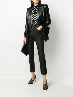 Alexander McQueen High-rise cropped denim jeans