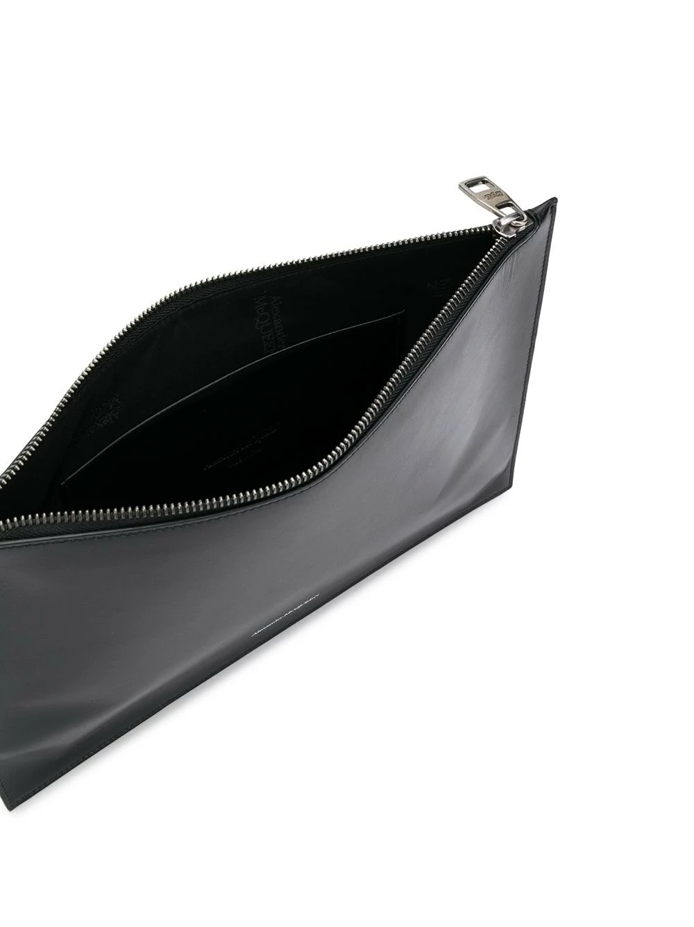Alexander McQueen Logo print zip clutch 5 Alexander McQueen logo-print zip clutch