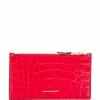 Alexander McQueen flat zip wallet