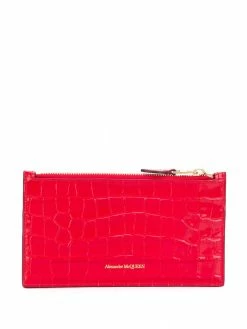 Alexander McQueen flat zip wallet
