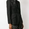 Alexander McQueen lace-panel blazer