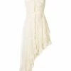 Alexander McQueen silk ruffle asymmetric dress