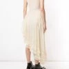 Alexander McQueen silk ruffle asymmetric dress