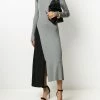 Alexander McQueen colour-block ribbed-knit dress