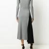 Alexander McQueen colour-block ribbed-knit dress