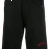 Alexander McQueen panelled logo denim shorts