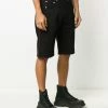 Alexander McQueen panelled logo denim shorts