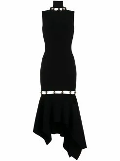 Alexander McQueen metallic sphere knitted dress