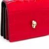 Alexander McQueen skull-stud chain wallet