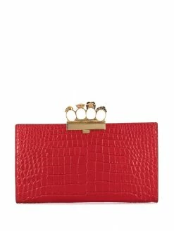 Alexander McQueen four-ring flat pouch