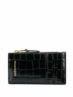 Alexander McQueen Skull flat zip purse