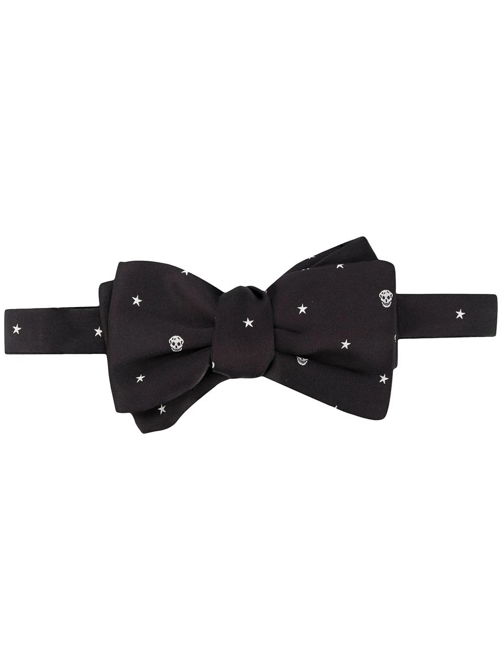 Alexander McQueen Skull print clip on bow tie 1 Alexander McQueen skull-print clip-on bow tie