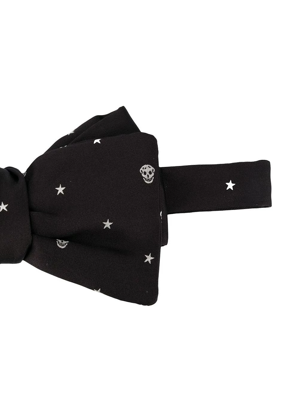 Alexander McQueen Skull print clip on bow tie 2 Alexander McQueen skull-print clip-on bow tie