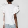 Alexander McQueen ruffle sleeve cotton T-shirt
