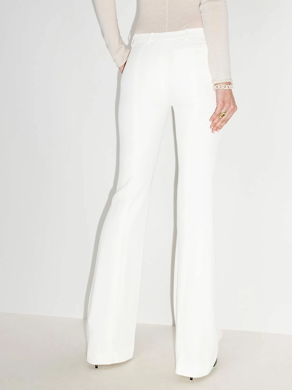 Alexander McQueen Mid rise flared trousers 3 Alexander McQueen mid-rise flared trousers