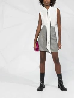 Alexander McQueen Prince of Wales print skirt