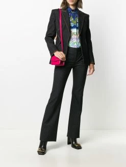 Alexander McQueen pinstripe flared trousers