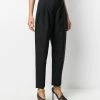 Alexander McQueen glitter pinstripe high waist trousers