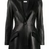 Alexander McQueen Stapled leather blazer