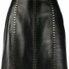 Alexander McQueen stapled leather mini skirt
