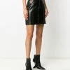 Alexander McQueen stapled leather mini skirt