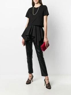 Alexander McQueen ruffled draped top